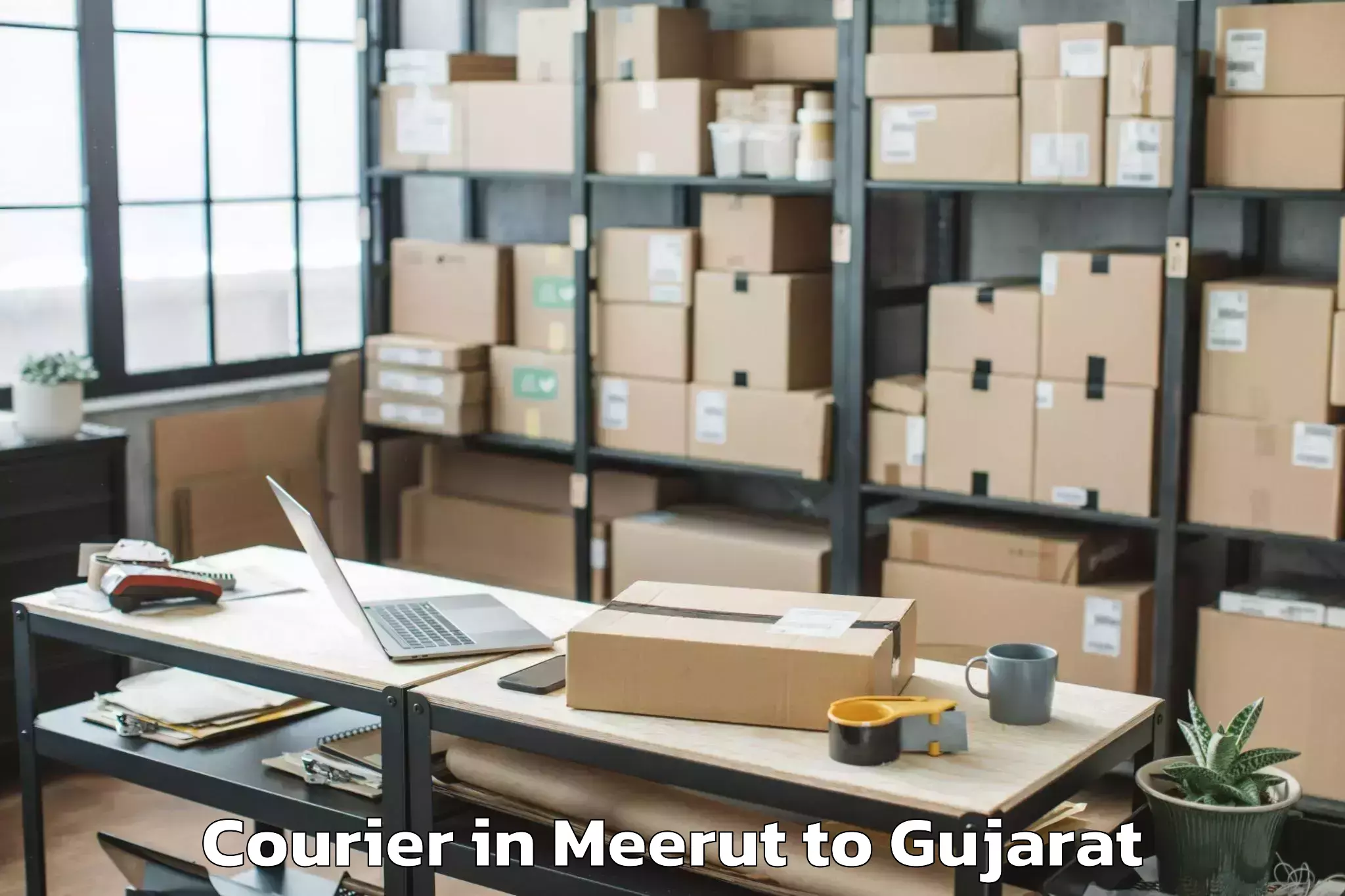 Meerut to Chotila Courier Booking